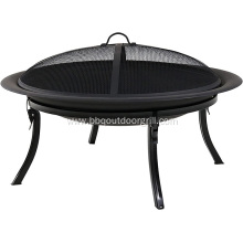 Outdoor Fire Pit Garden Round Bowl Fire Pit